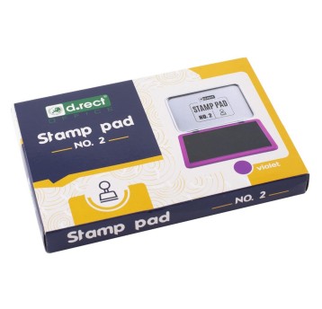 Poduszka do stempli nasączona 70 x 110mm D.RECT kol. fioletowy [105318]