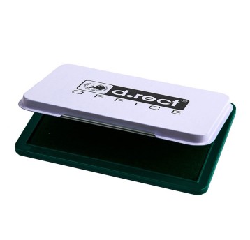 Poduszka do stempli nasączona 70 x 110mm D.RECT kol. zielony [105320]