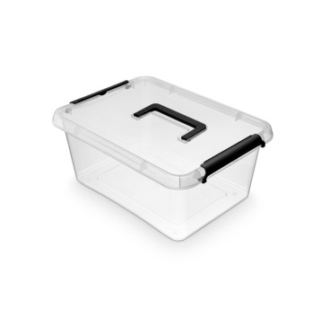 Pojemnik do przechowywania 390 x 290 x 165mm 12,5L MOXOM SIMPLE BOX tworzywo kol. przezroczysty z rączką [OR-1523SB]