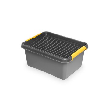 Pojemnik do przechowywania 400 x 300 x 165mm 12,5L MOXOM SOLIDSTORE tworzywo kol. szary [OR-1522]