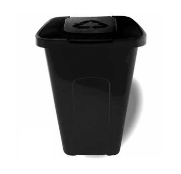 Pojemnik do segregacji z pokrywą 50L KEEEPER plastik kol. czarny