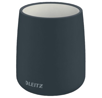 Pojemnik na długopisy LEITZ COSY tworzywo sztuczne kol. szary kubek duży [53290089]