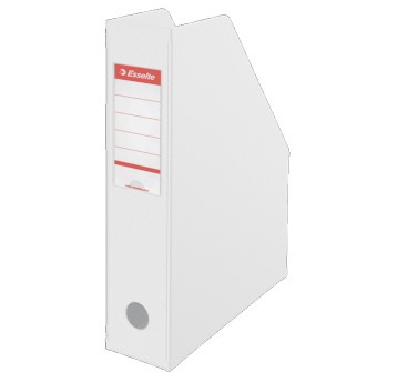 Pojemnik na dokumenty A4 70mm ESSELTE VIVIDA karton+PVC kol. biały składany [56000]