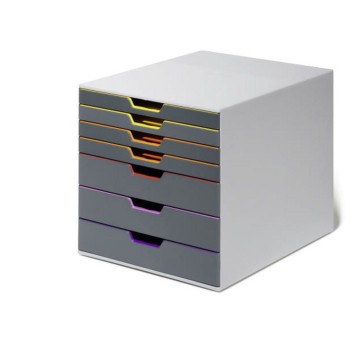 Pojemnik na dokumenty z 7 szufladami 287 x 270 x 363mm DURABLE VARICOLOR ABS kol. szary [760727]