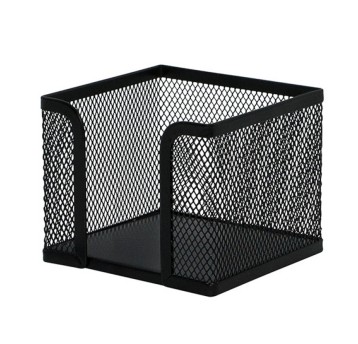 Pojemnik na karteczki Q-CONNECT OFFICE SET siatka metalowa kol. czarny [KF00878]