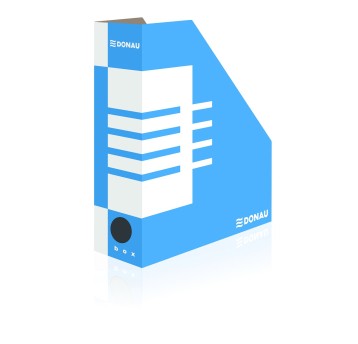 Pojemnik na katalogi A4 100mm DONAU karton kol. biało-niebieski [7648001FSC-10]