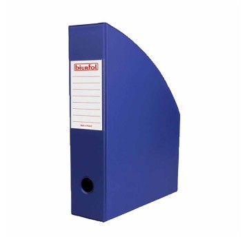 Pojemnik na katalogi A4 70mm BIURFOL PVC kol. granatowy składany [SE-35-02]