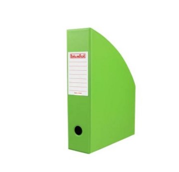 Pojemnik na katalogi A4 70mm BIURFOL PVC kol. jasnozielony składany [KSE-35-02]