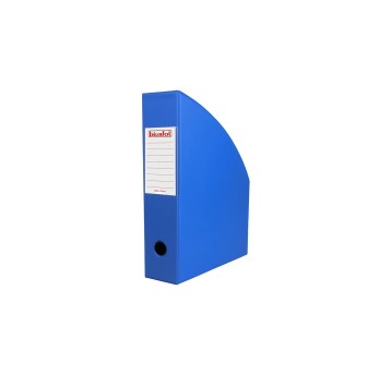 Pojemnik na katalogi A4 70mm BIURFOL PVC kol. niebieski składany [SE-35-03]