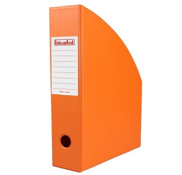 Pojemnik na katalogi A4 70mm BIURFOL PVC kol. pomarańczowy składany [KSE-35-04]