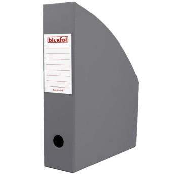 Pojemnik na katalogi A4 70mm BIURFOL PVC kol. siwy składany [SE-35-09]