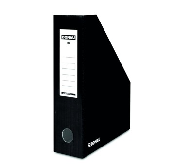 Pojemnik na katalogi A4 80mm DONAU karton kol. czarny lakierowany [7649201-01FSC]