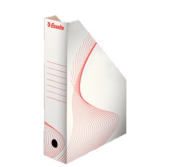 Pojemnik na katalogi A4 80mm ESSELTE karton kol. biały [493222]
