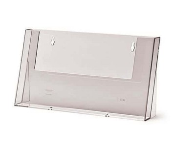 Pojemnik na ulotki naścienny 1 kieszeń pion A5 kol. przezroczysty [14-2]