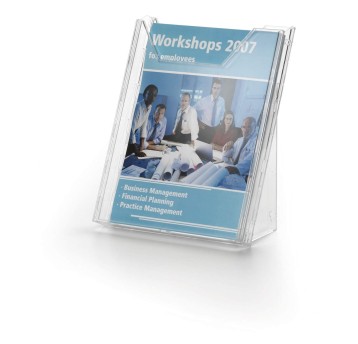 Pojemnik na ulotki naścienny/biurkowy 1 kieszeń pion A4 DURABLE COMBIBOXX kol. przezroczysty [857819]