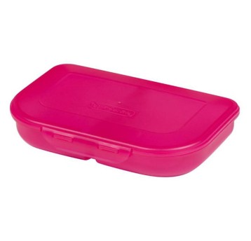 Pojemnik śniadaniowy tworzywo sztuczne kol. różowy 23cm HERLITZ [11415296]