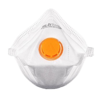 Półmaska filtrująca jednorazowa z zaworem cząstek stałych GLOBUS SKYTEC IX-3V FFP3 kol. biały rozmiar standardowy 1 szt. [ASRIX301AH]