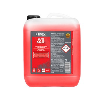 Preparat/płyn do mycia powierzcni wodoodparnych i kwasoodpornych ( sanitariaty) koncentrat CLINEX W3 Multi 5L na bazie kwasu fosforowego [CL77119]