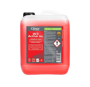 Preparat/płyn do mycia sanitariatów i łazienek CLINEX W3 Active Bio 5L na bazie kwasu cytrynowego [CL77517]