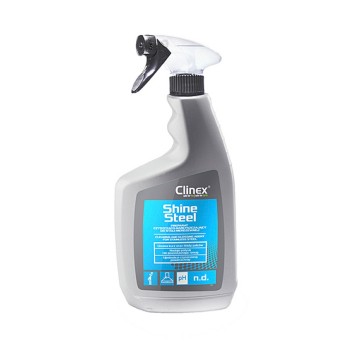 Preparat/płyn płyn do czyszczenia i konserwacji, nabłyszczania powierzchni ze stali szlachetnej CLINEX Shine Steel 650ml z atomizerem [CL77628]