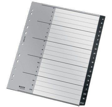 Przekładki alfabetyczne A4 A-Z LEITZ plastik wielokolorowy Recycle [12190000]