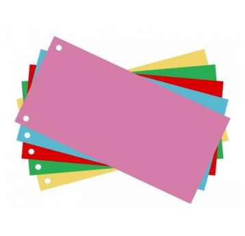 Przekładki uniwersalne 1/3 A4 100 kart ESSELTE karton mix kolorów [624450]