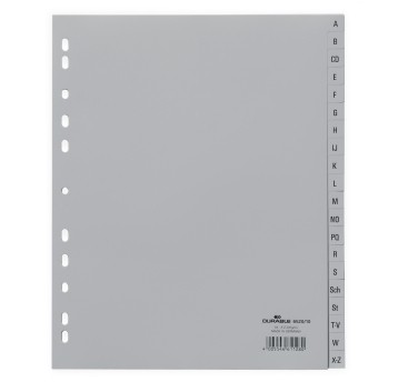 Przekładki uniwersalne A4 12 kart DURABLE plastik kol. szary [644610]