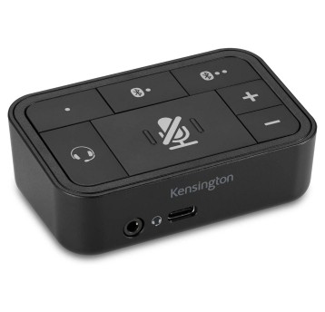 Przełącznik słuchawkowy USB-C / USB-A / MiniJack / Buetooth KENSINGTON kol. czarny Pro Audio 3 in 1 [K83300WW]
