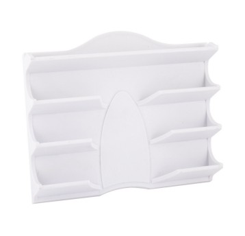 Przybornik magnetyczny na markery tablicowe D.RECT kol. biały [110259]