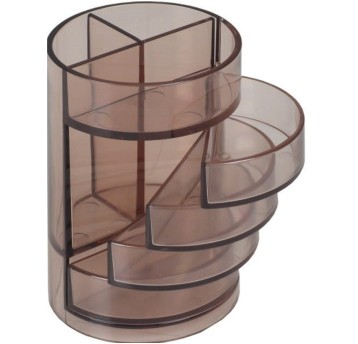 Przybornik organizer D.RECT 0060 tworzywo sztuczne wielofunkcyjny kol. dymny 7 komór walec [007204]