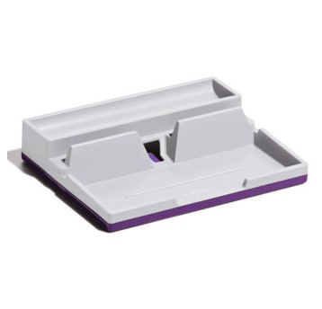 Przybornik organizer DURABLE VARICOLOR tworzywo sztuczne wielofunkcyjny kol. fioletowo-szary 3 komory płaski [761312]