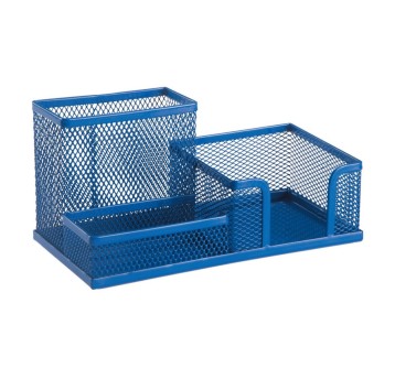 Przybornik organizer LEVIATAN siatka metalowa wielofunkcyjny kol. granatowy 3 komory [009987]