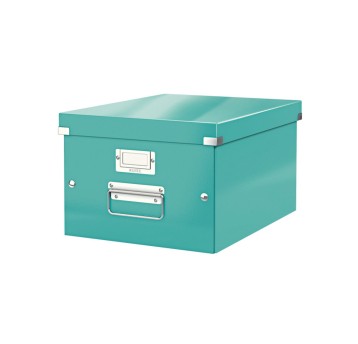Pudełko do przechowywania A4 LEITZ CLICK&STORE WOW kol. turkusowy [60440051]