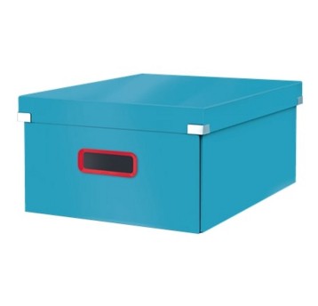 Pudełko do przechowywania z pokrywką A3 LEITZ COSY Click&Store laminowany karton kol. niebieski duże [53490061]