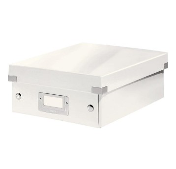 Pudełko do przechowywania z przegródkami 220 x 100 x 282mm LEITZ CLICK&STORE WOW kol. biały małe [60570001]