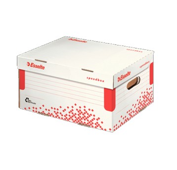 Pudełko na dokumenty 355 x 192 x 252mm ESSELTE SPEEDBOX karton kol. biały kontener z pokrywą [623911]