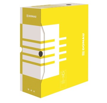 Pudło archiwizacyjne A4 120mm DONAU kol. żółty 20 szt. [7662301FSC-11]