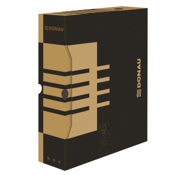 Pudło archiwizacyjne A4 80mm DONAU kol. brązowy 20 szt. [7660301FSC-02]