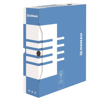 Pudło archiwizacyjne A4 80mm DONAU kol. niebieski [7660301FSC-10]