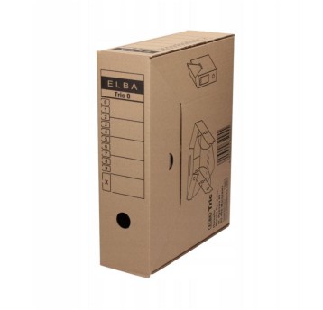 Pudło archiwizacyjne A4 95mm ELBA TRIC kol. brązowy [100552623]