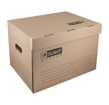 Pudło archiwizacyjne zbiorcze 431 x 333 x 294mm D.RECT kol. jasnobrązowy [110588]