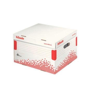 Pudło archiwizacyjne zbiorcze 433 x 263 x 364mm ESSELTE kol. biało-czerwony [623913]