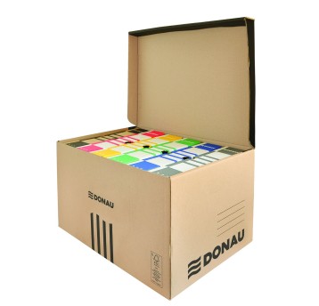 Pudło archiwizacyjne zbiorcze 558 x 370 x 315mm DONAU kol. jasnobrązowy wzmocnione [7665301FSC-02]