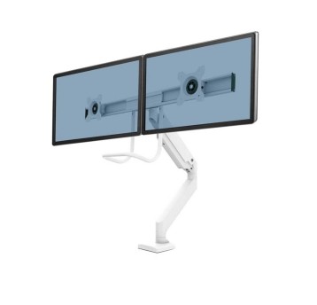 Ramię na 2 monitory FELLOWES EPPA kol. biały z listwą [9909401]