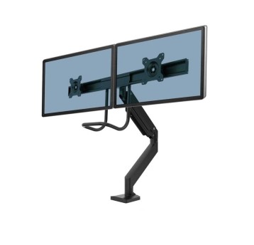 Ramię na 2 monitory FELLOWES EPPA kol. czarny z listwą [9909301]