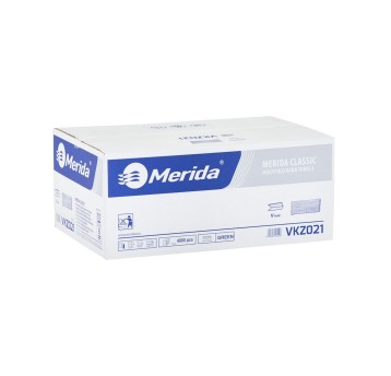 Ręcznik papierowy ZZ MERIDA Classic makulatura 1 warstwa | szer. 230mm dł. 250mm 200 listków | kol. jasnozielony 20 bind [VKZ021]