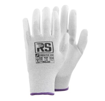 Rękawice antystatyczne RS-SCHUTZ E091-ESD kat. II kol. szary rozmiar 9 RS CONDUCTOR dziane 1 para [BH-RSCONDUCTORESD-09]