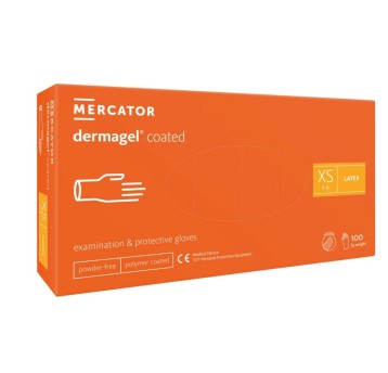 Rękawice jednorazowe medyczne lateksowe MERCATOR XS 100 szt.