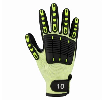 Rękawice nitrylowe ASATEX M200 kol. czarno-zielony rozmiar 10 HPPE z ochraniaczem TPU 1 para