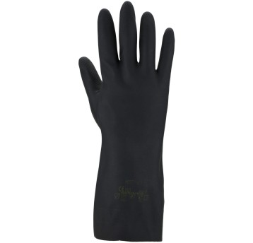 Rękawice ochronne ASATEX 3470 kat. III kol. czarny rozmiar 10 odporna na chemikalia 1 para